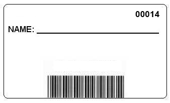 Barcode Badge Front